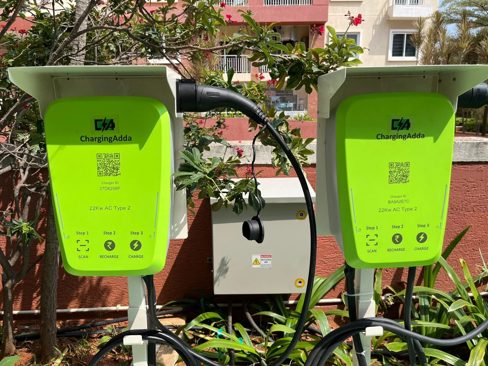EV charging installation at a Brigade property
